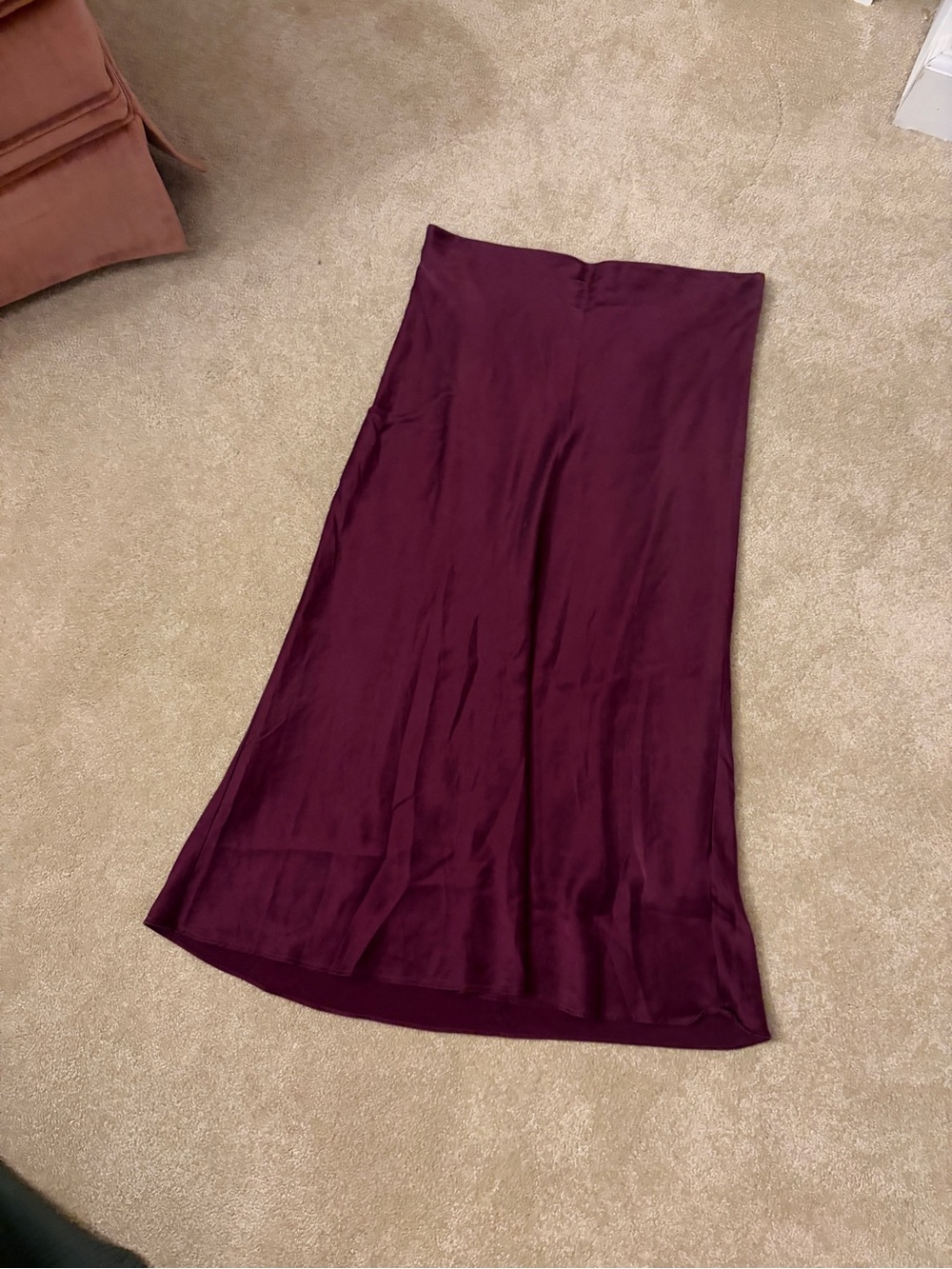 Quince Maxi Skirt in Deep Burgundy